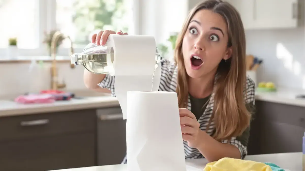 Die Mischung aus Toilettenpapier und Essig, die Ihre Putzroutine auf den Kopf stellt