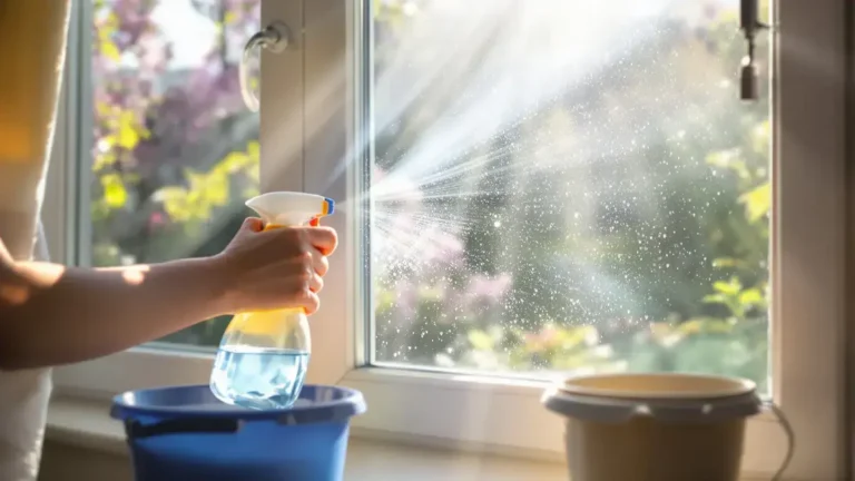 Ein paar Tropfen im Wasser können Ihre Fenster bis zum Frühling makellos halten